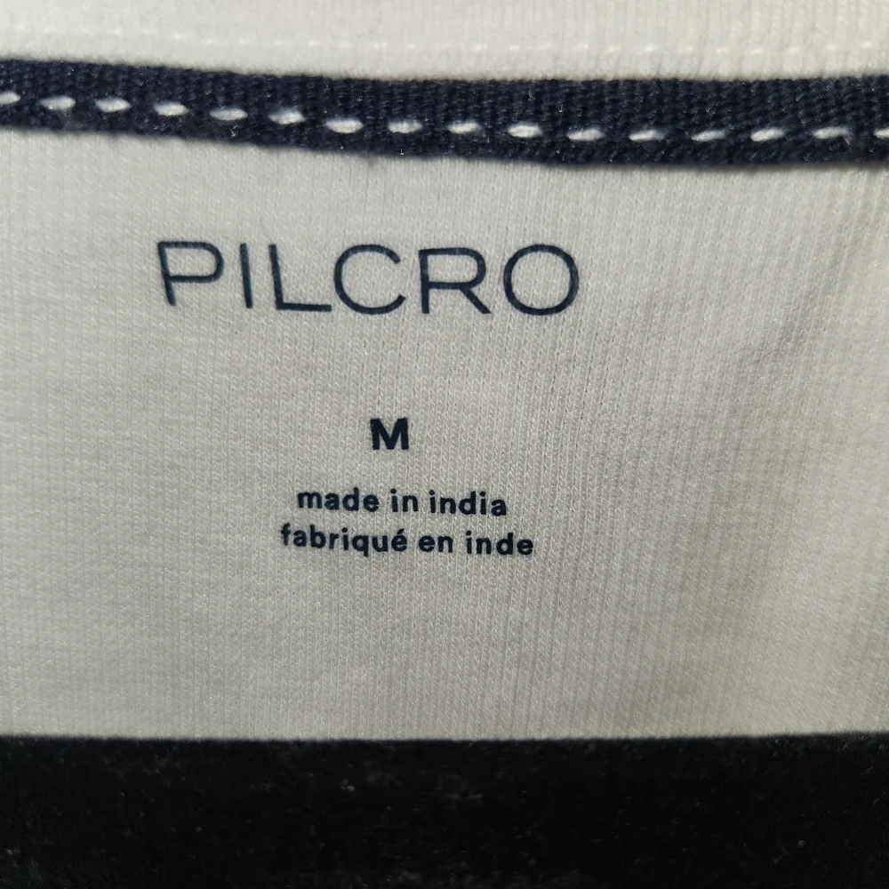 Pilcro V-neck Cotton Tiered Ruffel Short Sleeve Top Size Medium - Picture 3 of 5